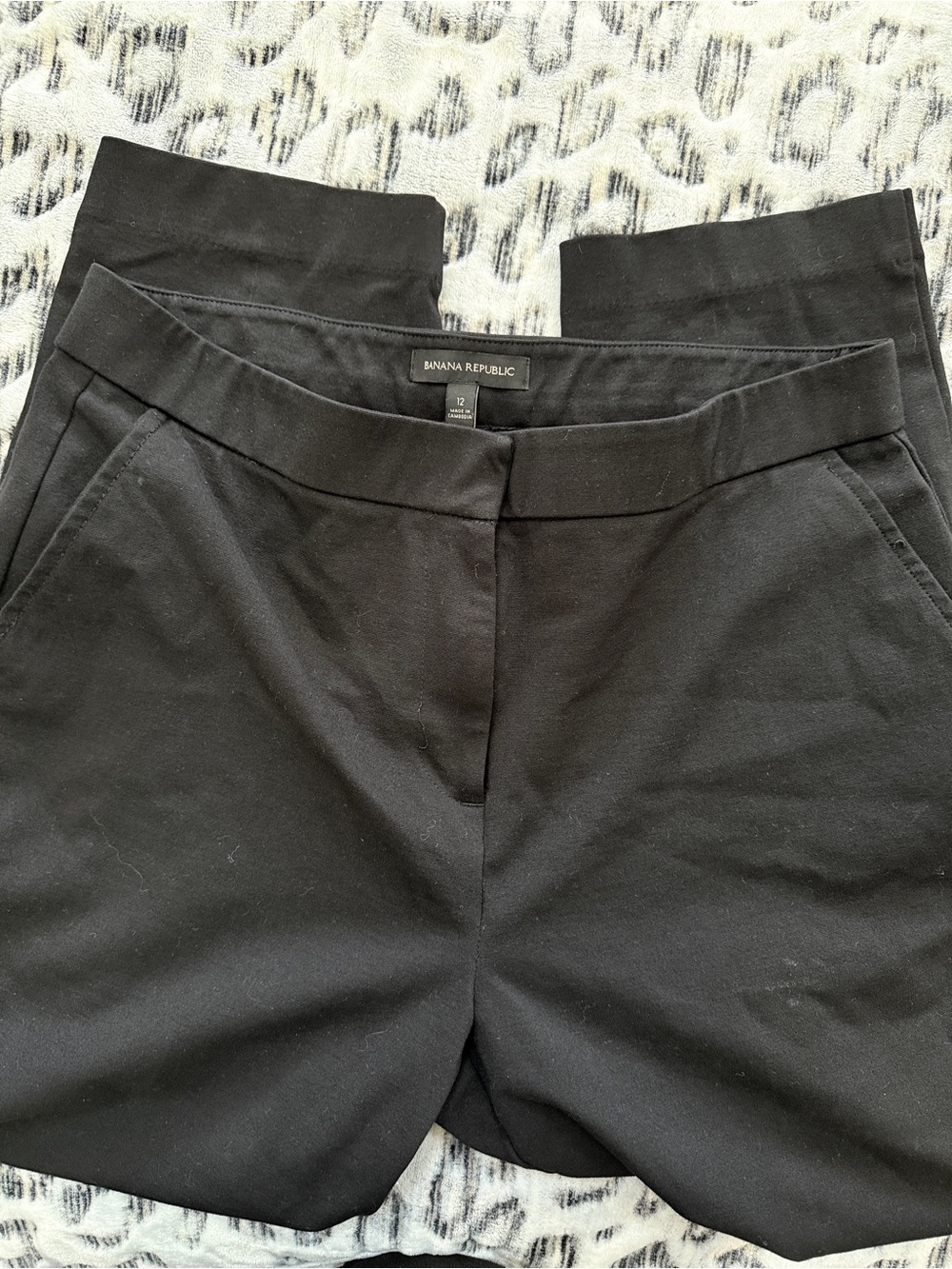 Banana Republic Black Straight-Leg Women's Pants